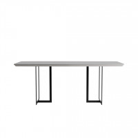 Manhattan Comfort 1022552 Celine 86.22 Dining Table with Seating Capacity for 8 in Off White